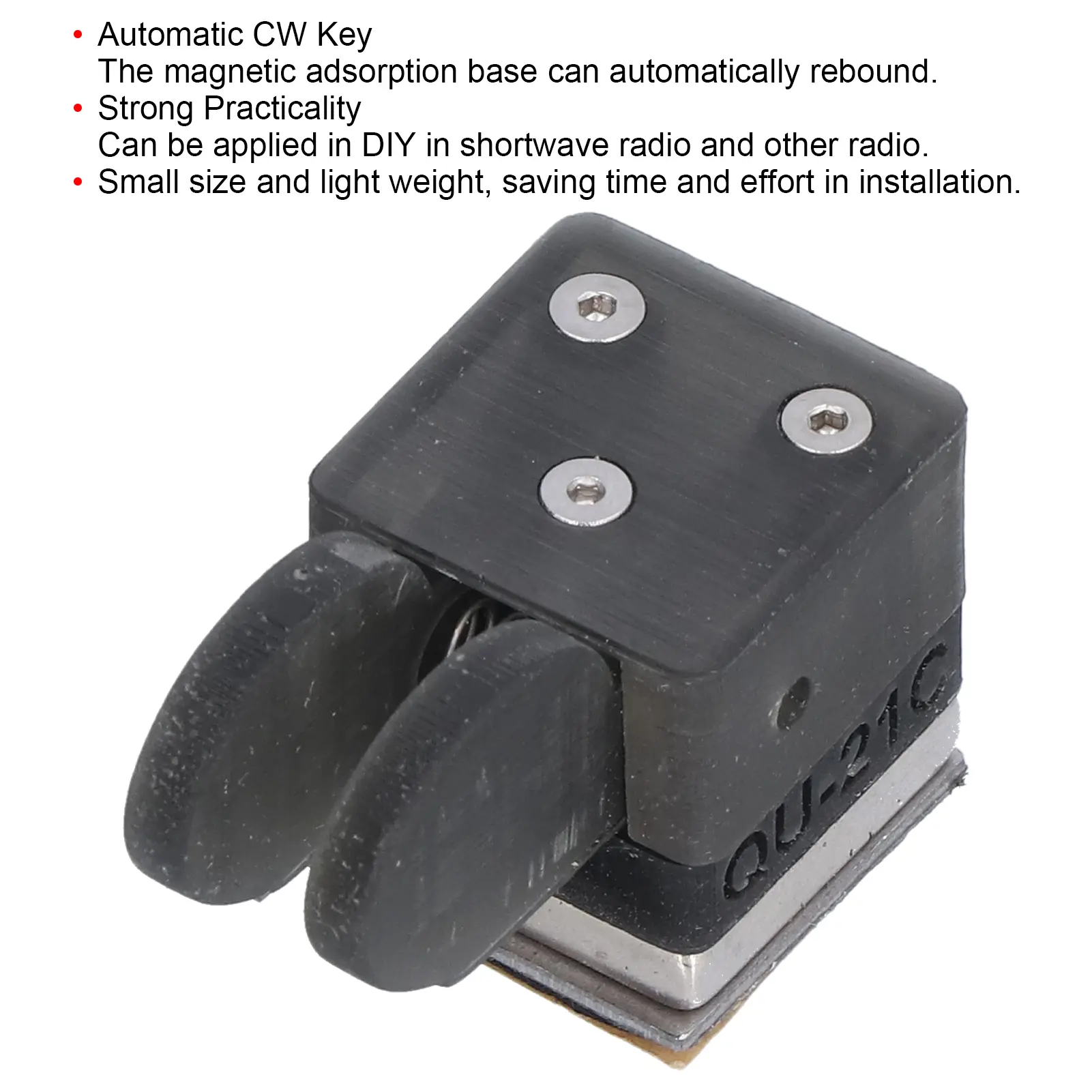 CW Key Dual Paddle Automatic Electric Magnetic Absorption for Shortwave Radio Morse  Dual Paddle CW Key Shortwave Radio Key