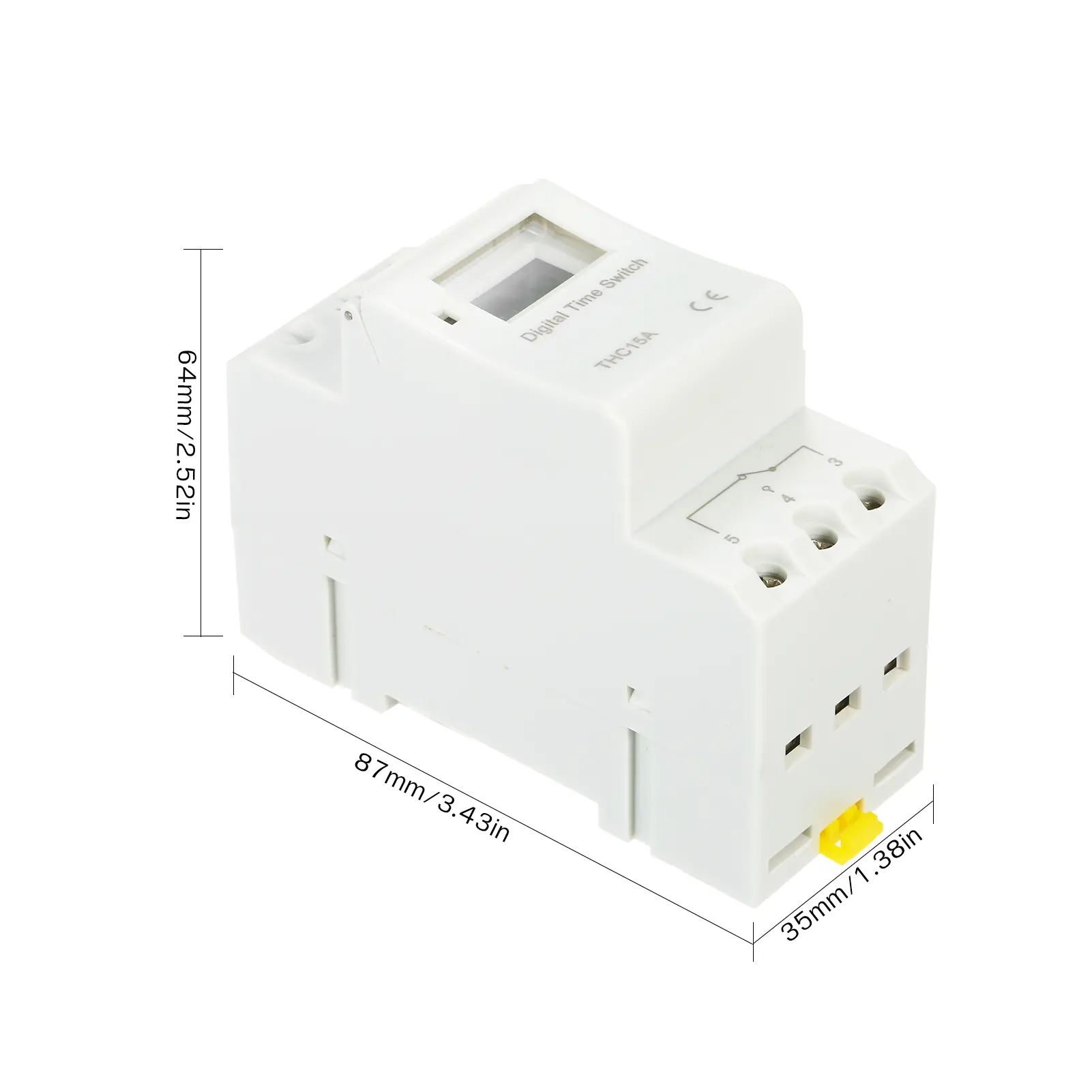 THC15A Digital LCD Power Programmable Timer Switch Relay 16A Amp Electronic Weekly 7 Days 16 On & Off Relay Timer Control AC/DC