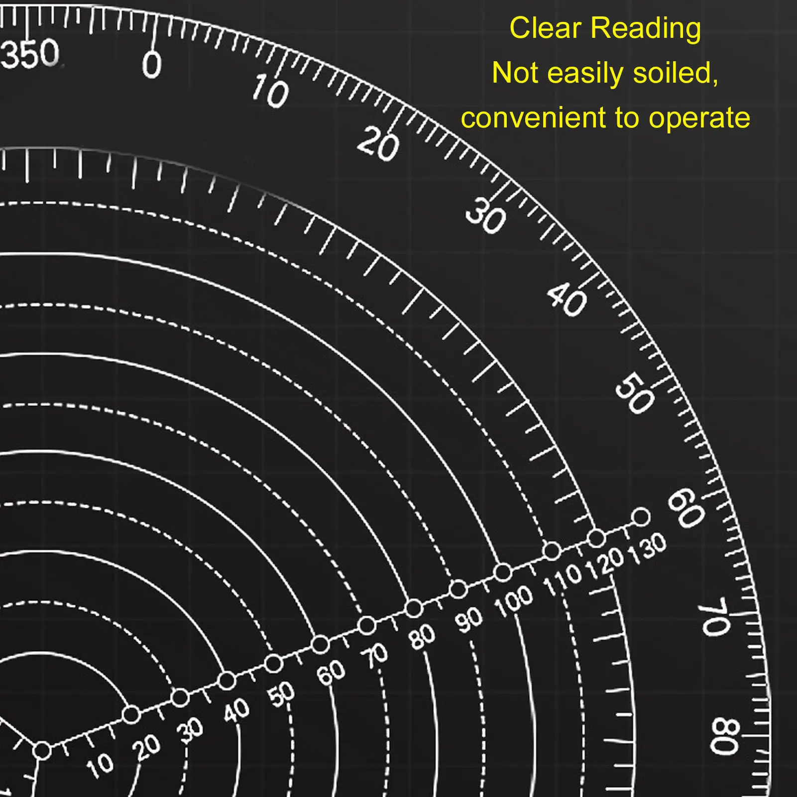 Round  Center Finder 300mm 11.8in Multifunctional Clear Scales Portable  Center Finder for Woodworking Arts Crafts