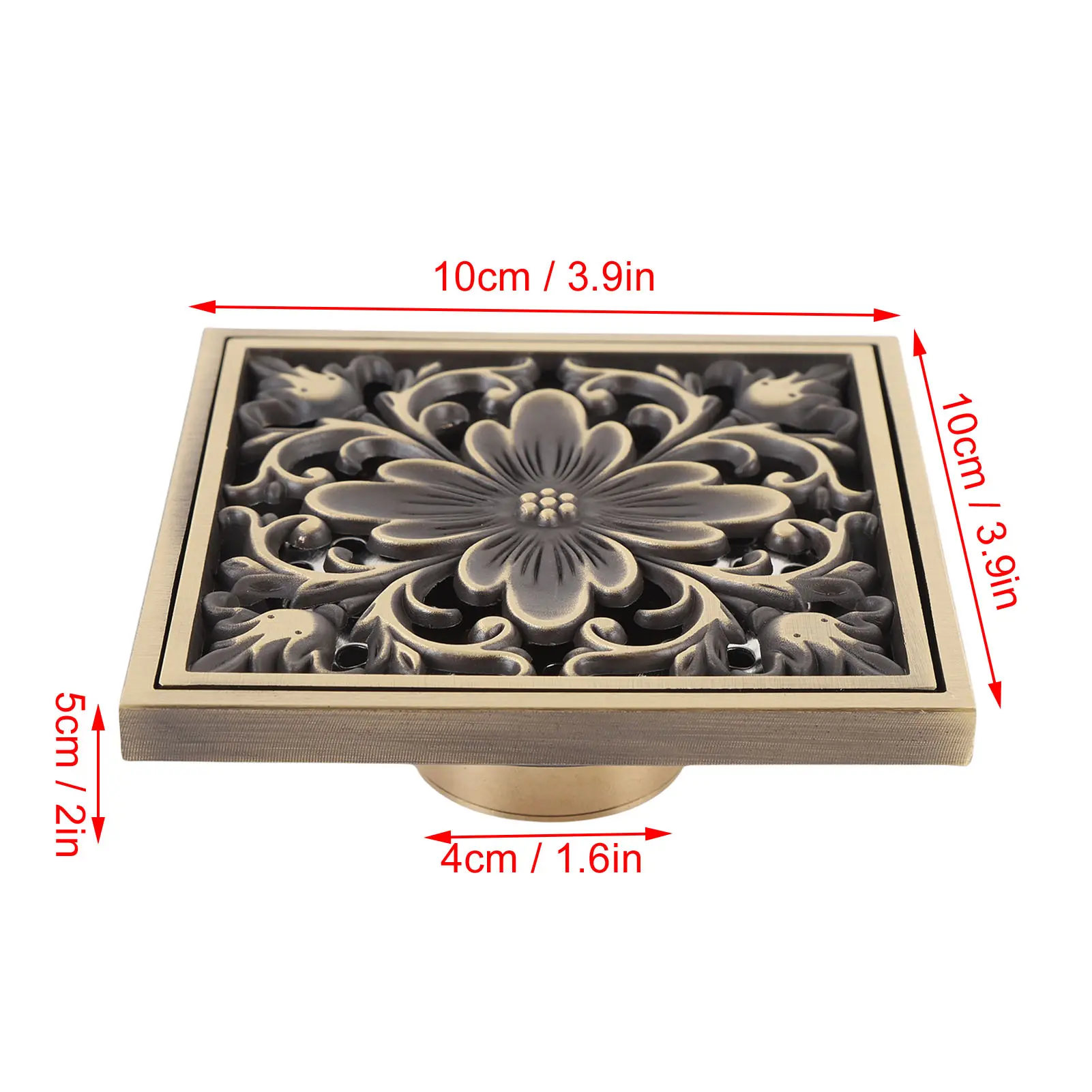 Bathroom Floor Drain Floor Drain Brass  Bathroom Shower Sewer Filter Strainer Ancient  Odorless Filter Floor Drain