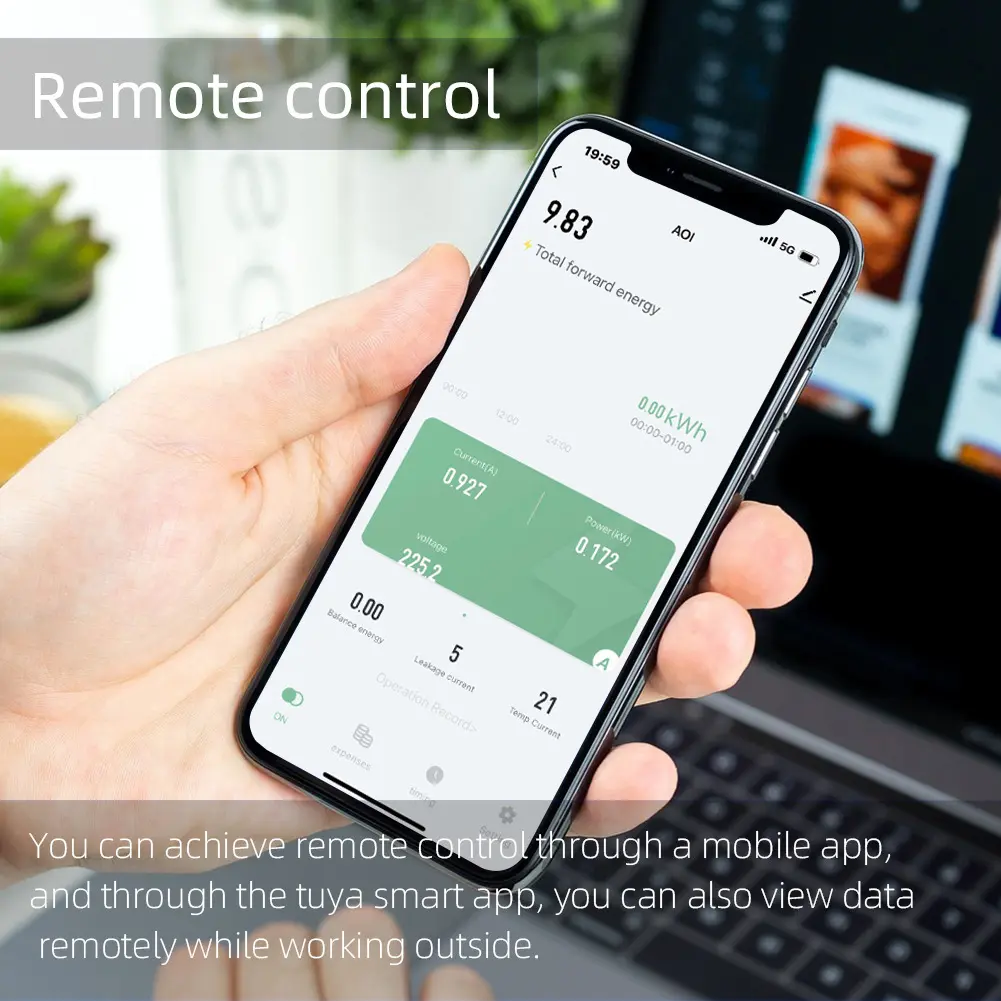 Tuya WiFi Intelligent Circuit Breaker Automatic Reclosure Protector 3P4W Power Meter Three Phase Reclosure Switch Timing