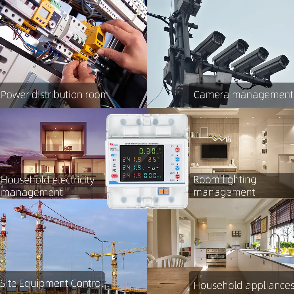 Tuya WiFi Intelligent Circuit Breaker Automatic Reclosure Protector 3P4W Power Meter Three Phase Reclosure Switch Timing