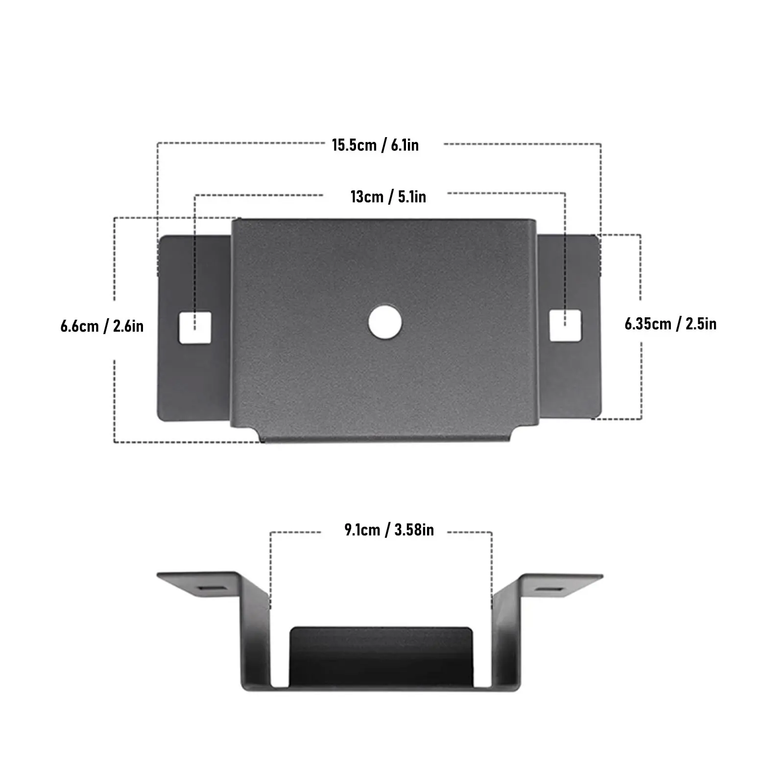 4PCS Trailer Stake  Bracket High Strength Carbon Steel Trailer Rail Bracket for 2x4in Stakes Trailer Stake  Bracket