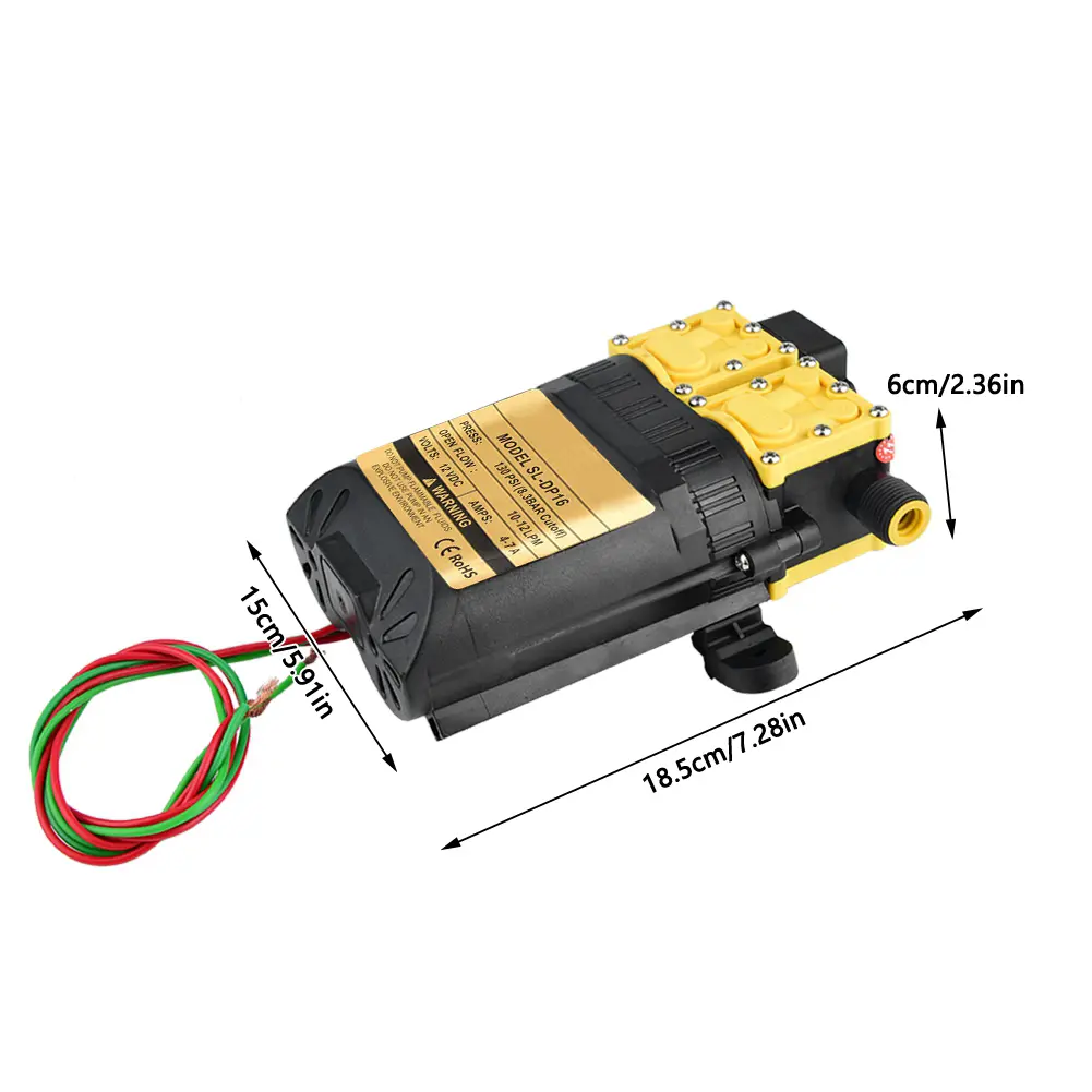 12V High Pressure Agricultural Electric  Water Sprayer Pump Agricultural Water Sprayer Pump
