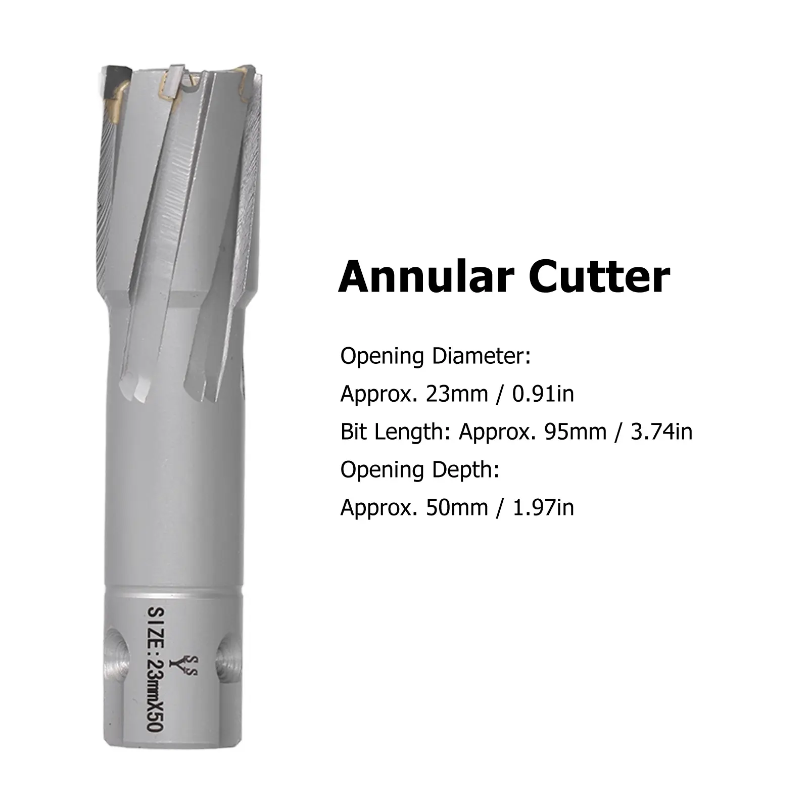 Annular Cutter Carbide Steel Plate  Drill Bit Hallow Hole Saw Metric 50mm Depth Hollow Drill Bit Steel Plate  Drill Bit