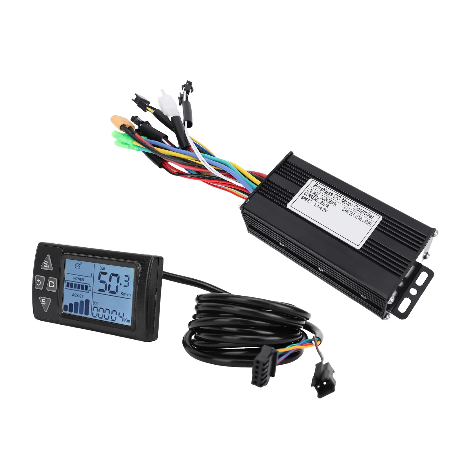 Electric Bike Controller LCD Display Panel 26A Easy To Install Electric  Controller Good Heat Dissipation for Upgrading