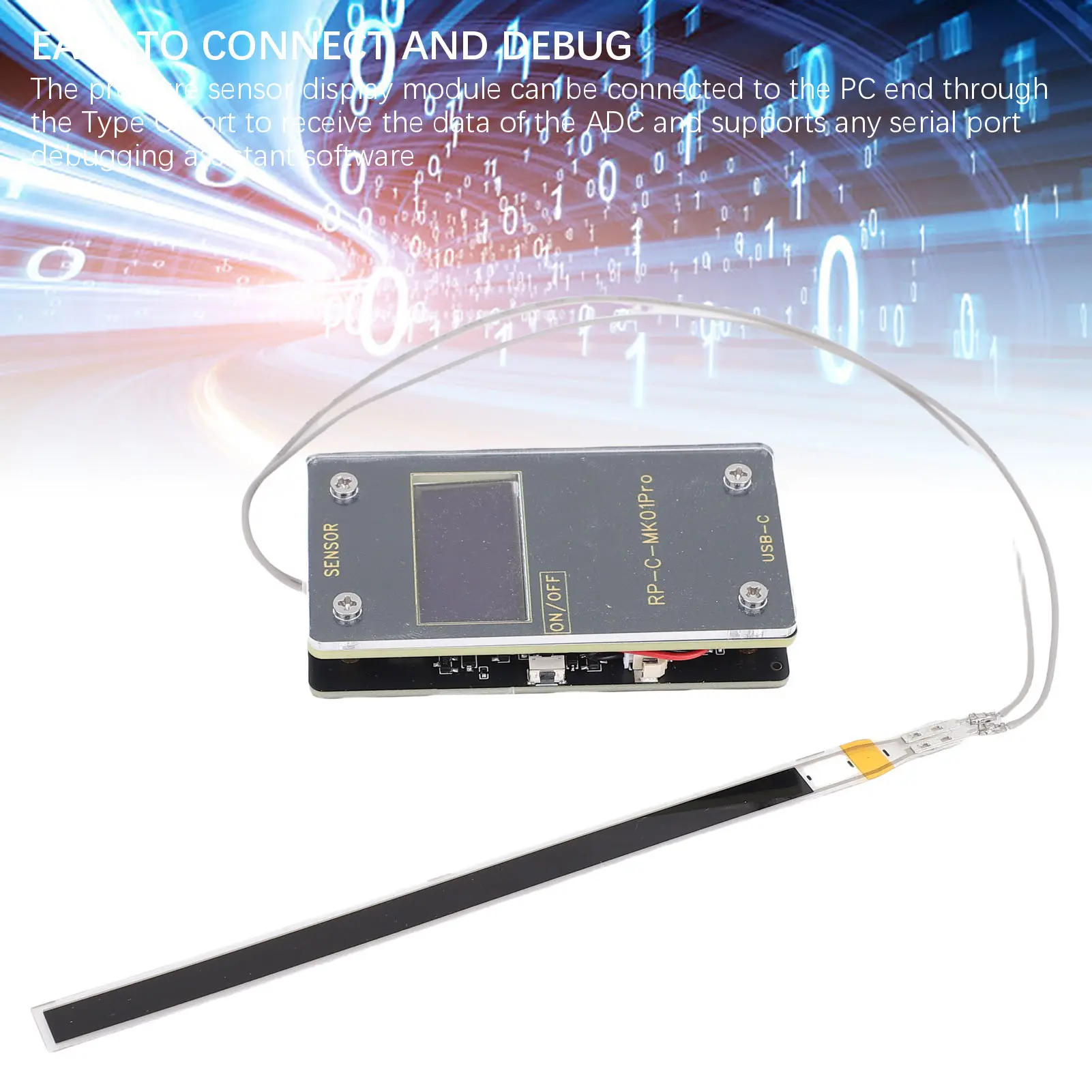 Pressure Sensor Display Module Copper Clad Laminate Flexible Thin Film 32x62.6x12mm 3KG 3KG Pressure Sensor Display Module