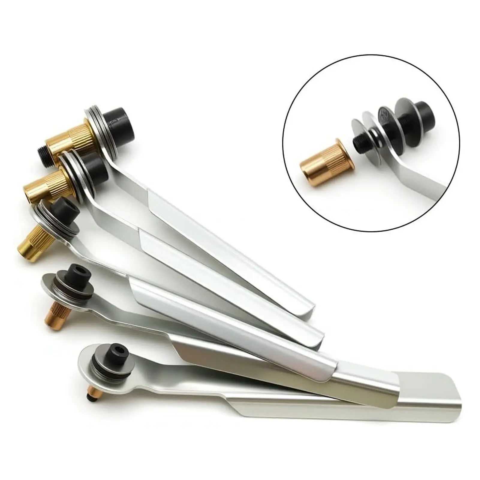 6PCS Rivet Nut Tool Carbon Steel Manual Rivet Nut Pulling Tool Dual Functionality Labor Saving Female Head for Industrial Home