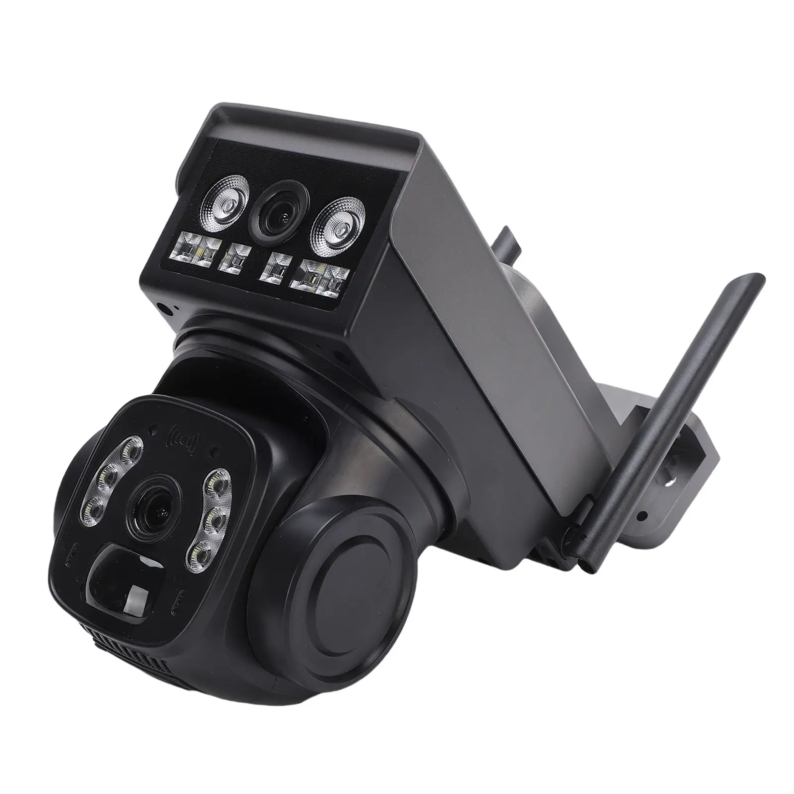 Solar Security Camera Low Power Consumption Outdoor Camera Motion Detection Water Proof 4G Wireless Double Lens for Store