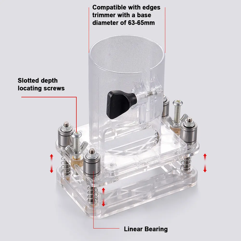 Wood Door Grooving Positioner Woodworking Hole Drilling Guide Locator Multifunctional Hinge Holes Punching Locator