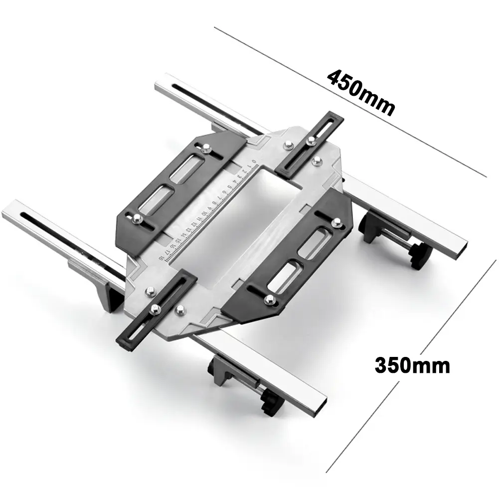 Wood Door Grooving Positioner Woodworking Hole Drilling Guide Locator Multifunctional Hinge Holes Punching Locator