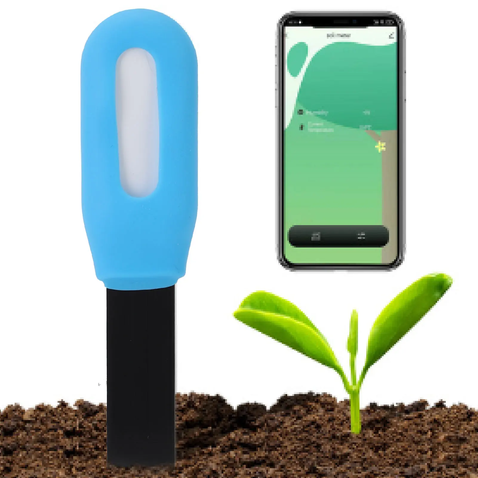 Smart Soil Tester Kit Accurate Measurement LED Indicator Lights Soil Humidity Gauge High Sensitivity for Zigbee for Greenhouse