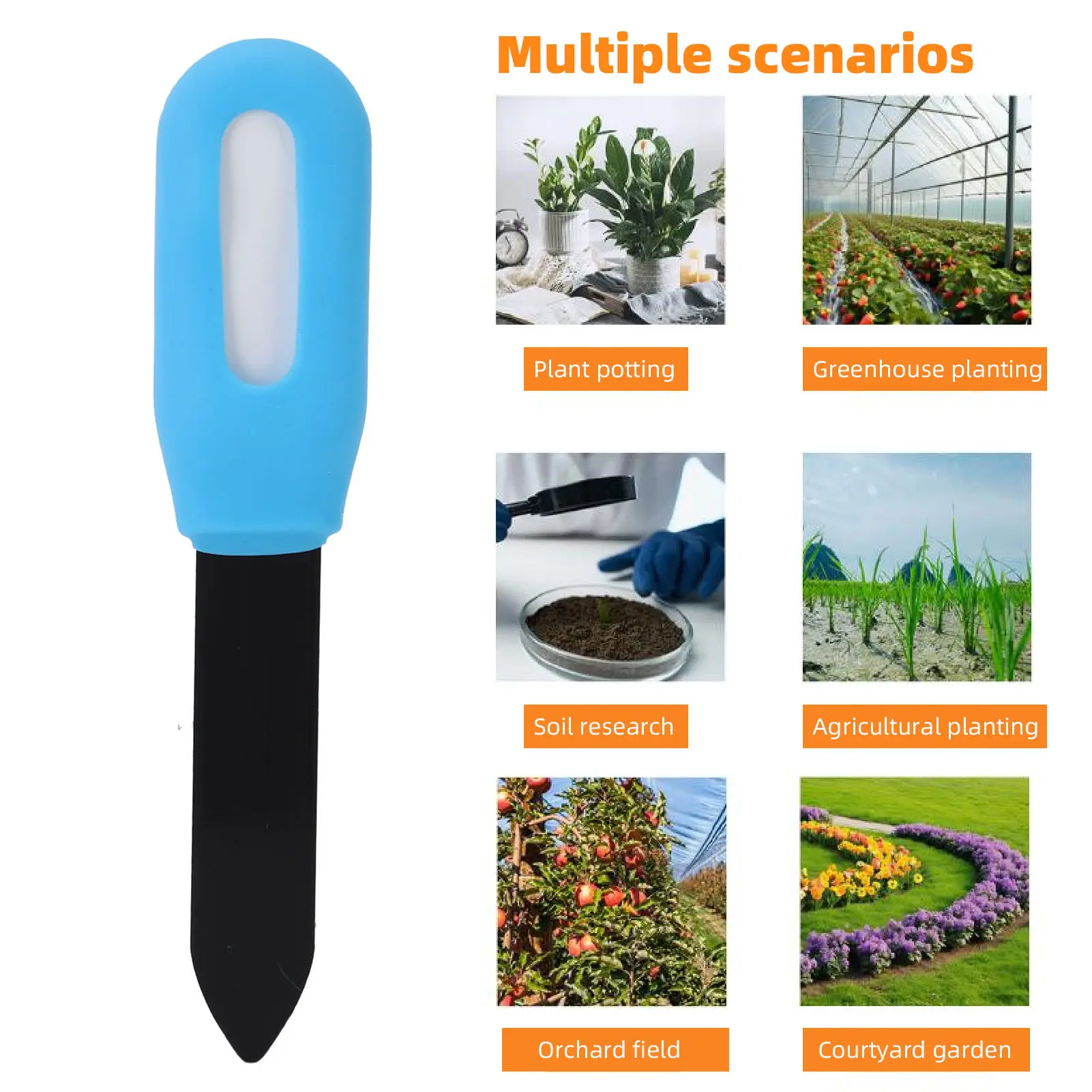 Smart Soil Tester Kit Accurate Measurement LED Indicator Lights Soil Humidity Gauge High Sensitivity for Zigbee for Greenhouse
