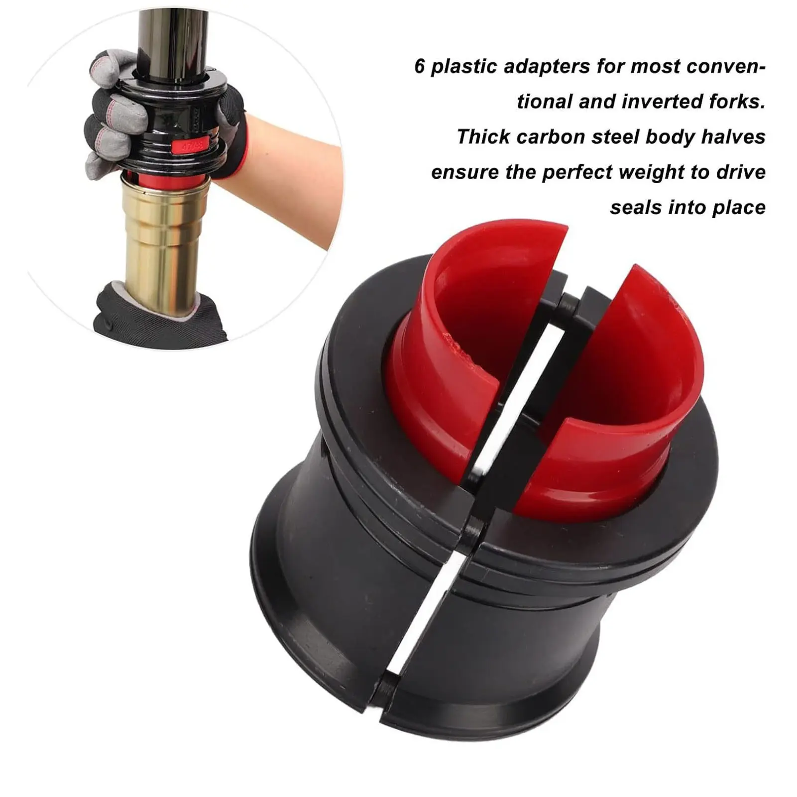 14PCS/set Universal Motorcycle Fork Seal Driver Tool Kit 35-50mm Fork Seal Installer Driver Removal Set for Most Motorbikes