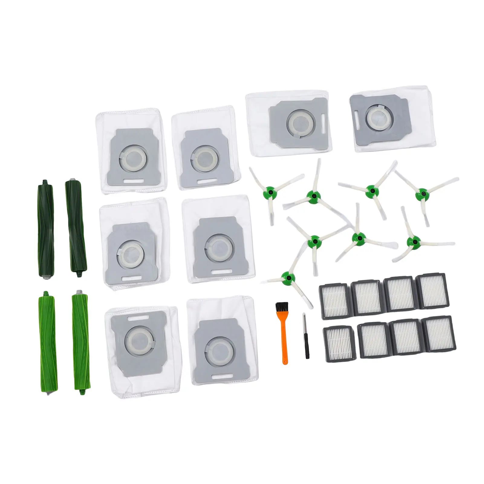 30Pcs Set Vacuum Cleaner Parts Accessories Set Washable Robot Vacuum Cleaner Parts Accessories Complete PC Rubber for Sweeping
