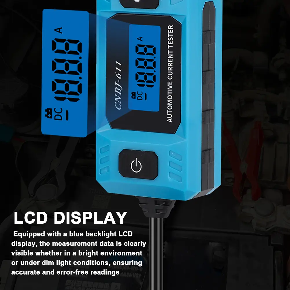 CNBJ-611 Automotive Fuse Current Tester Backlight Car Leakage Analyzer Fault Tester Automotive Fuse Current Testing Tool