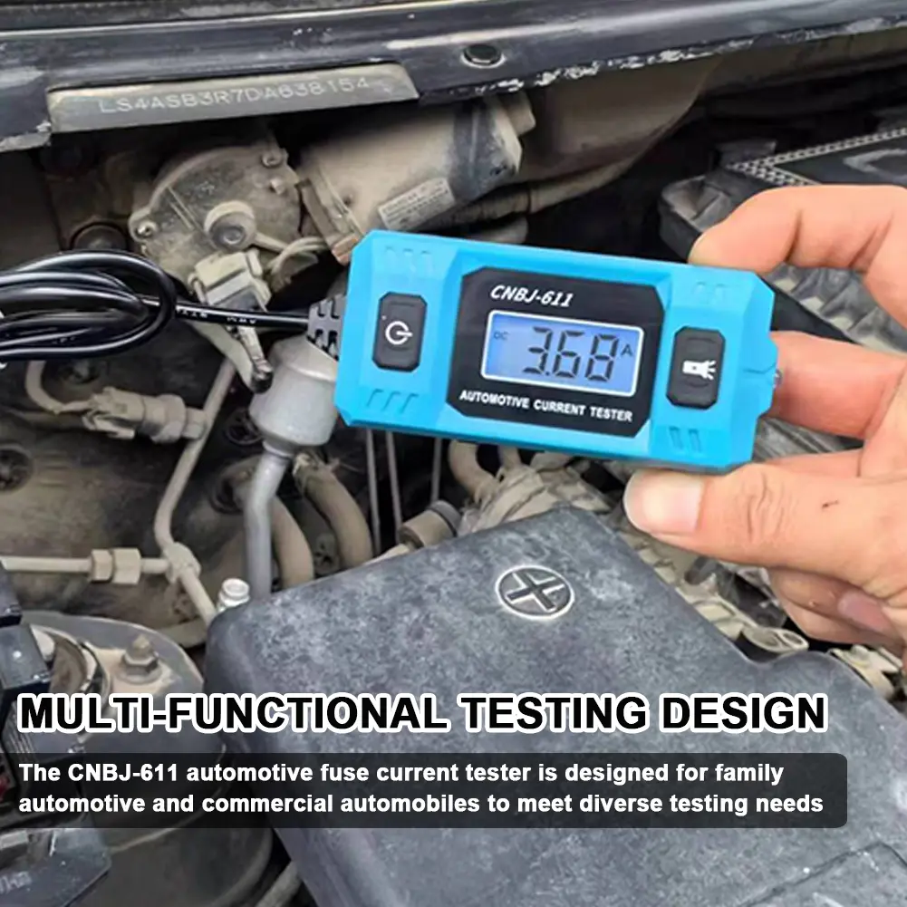 CNBJ-611 Automotive Fuse Current Tester Backlight Car Leakage Analyzer Fault Tester Automotive Fuse Current Testing Tool