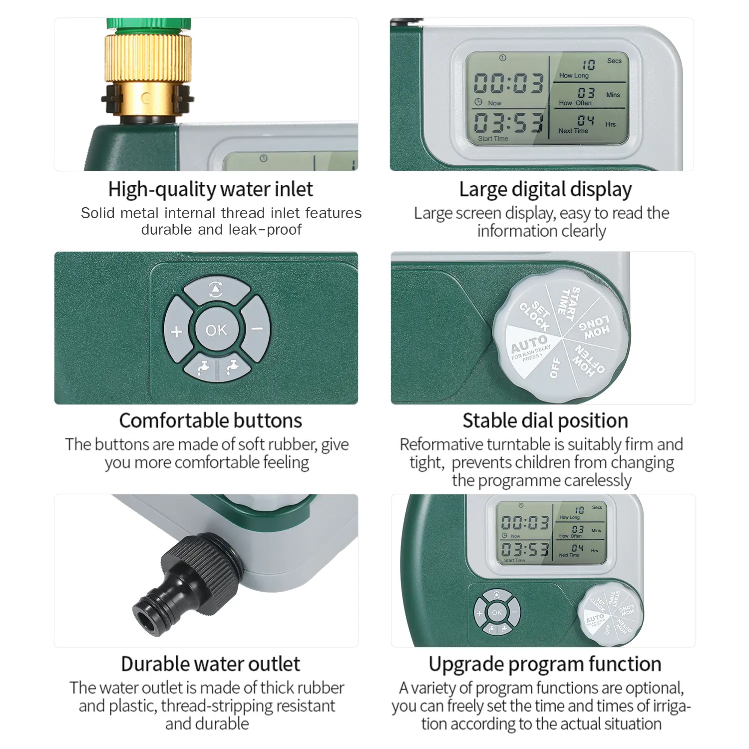 Programmable Digital Hose Faucet Timer Outdoor Battery Operated Automatic Watering Sprinkler System Irrigation Controller Garden