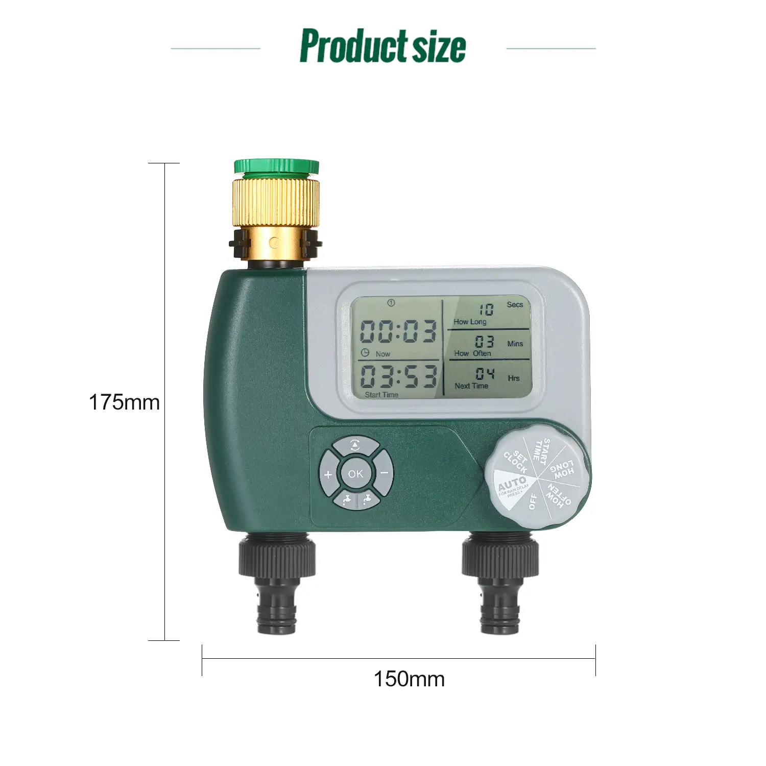 Programmable Digital Hose Faucet Timer Outdoor Battery Operated Automatic Watering Sprinkler System Irrigation Controller Garden