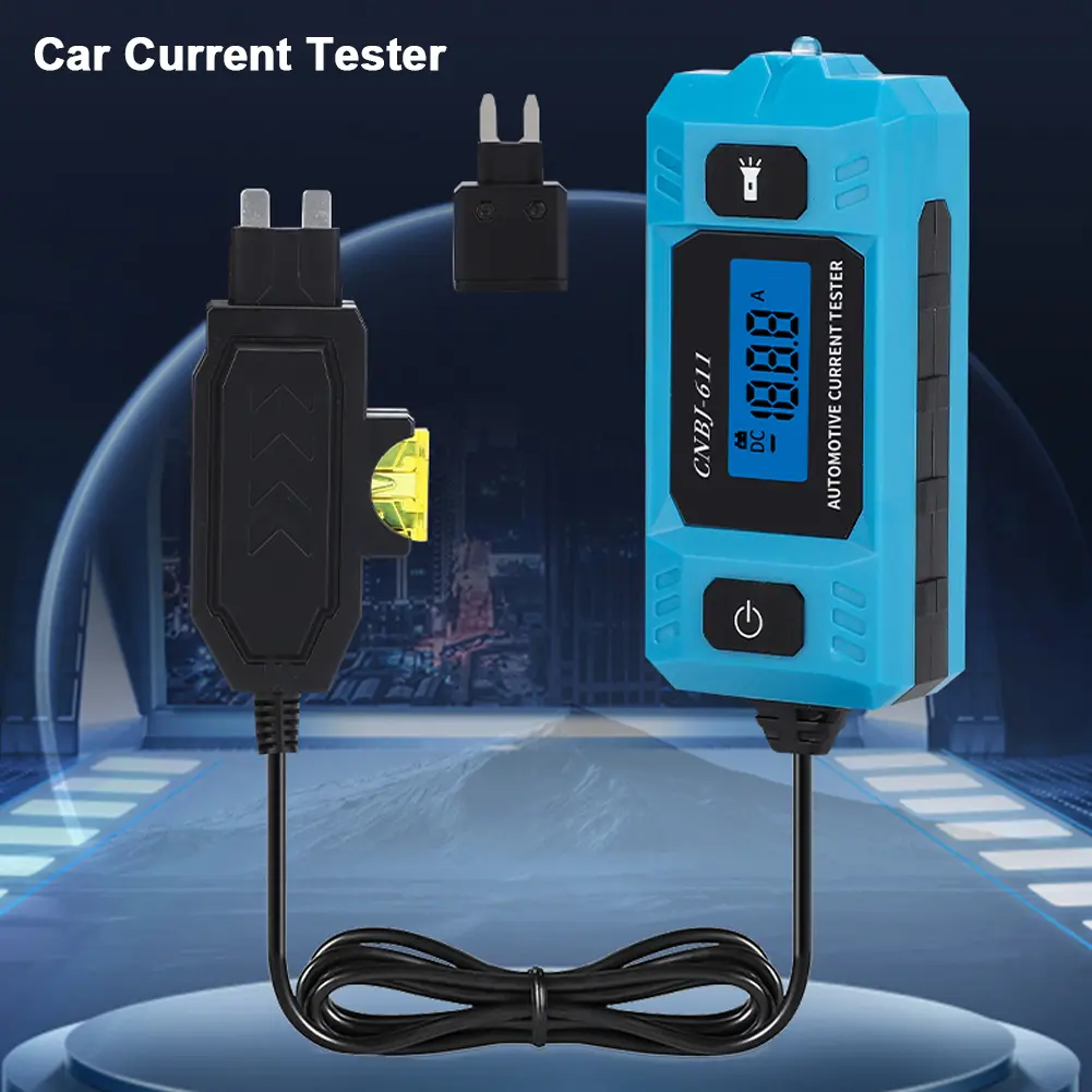 CNBJ-611 Automotive Fuse Current Tester Backlight Car Leakage Analyzer Fault Tester Automotive Fuse Current Testing Tool