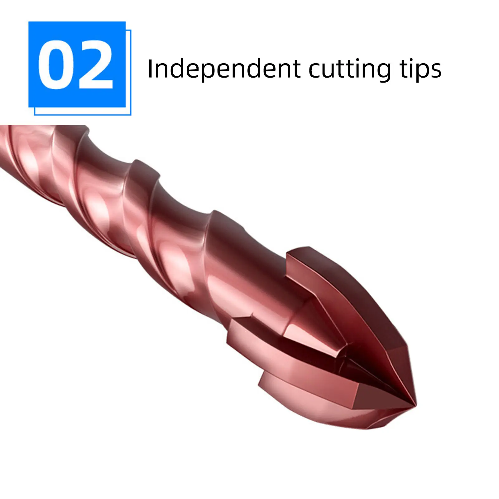 10PCS High Cobalt Drill Bit Set 1/8in To 1/2in Masonry Drill Bits Prevent Wear Accurate 7 Specifications Fast for Ceramic Wood