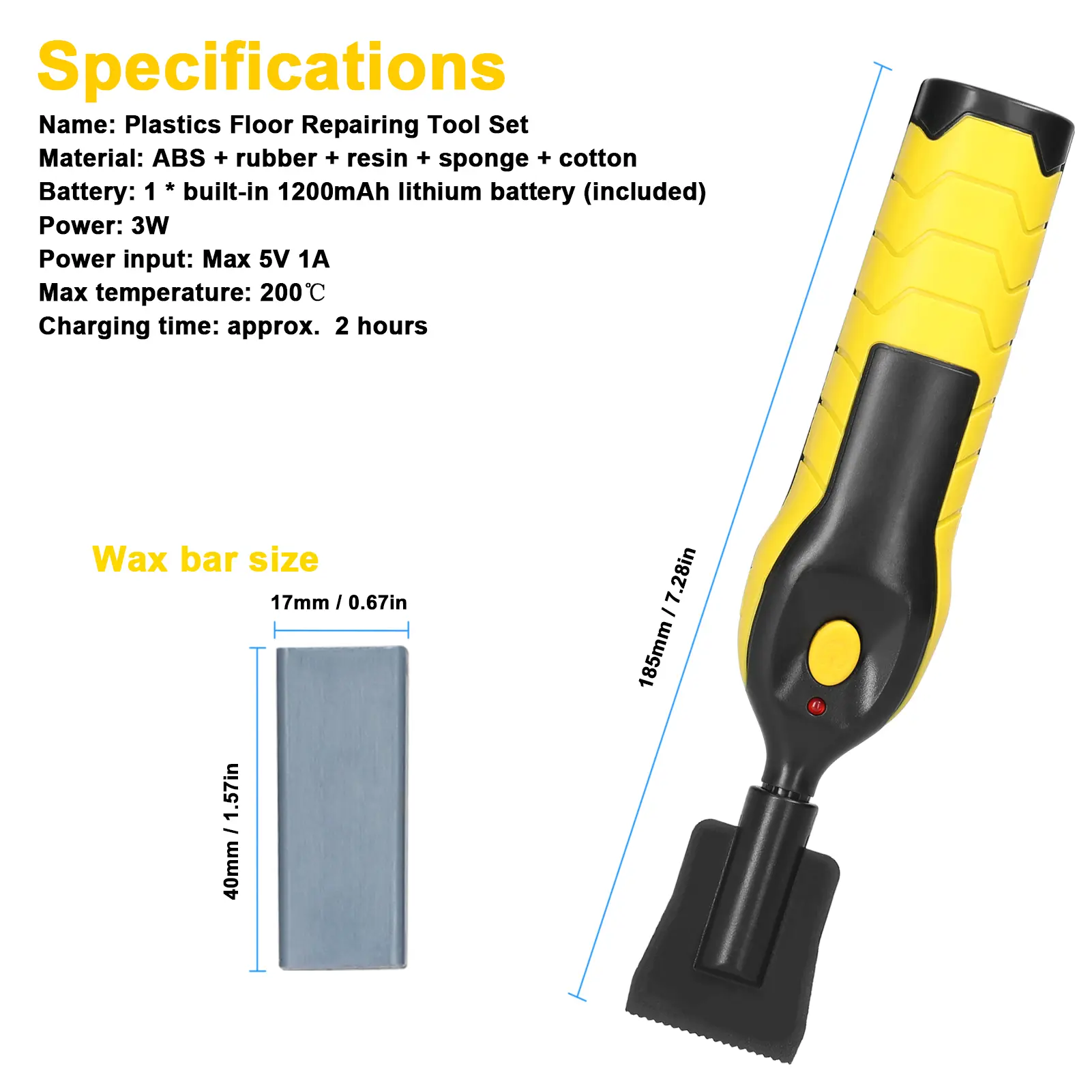 Wood Floor DIY Repairing Tool Set Ceramic Tile Repairing Tool Floor Repair Household Handheld Melting Wax Tool Set for Furniture