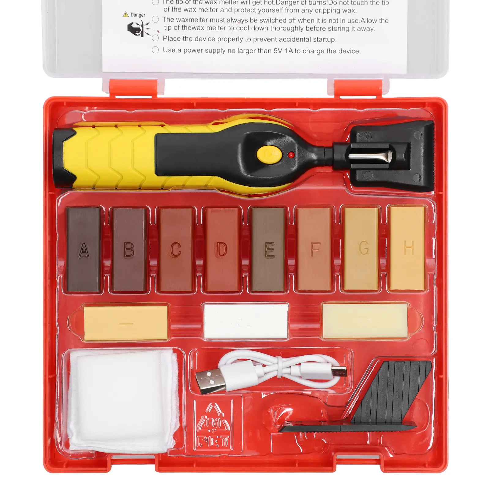 Wood Floor DIY Repairing Tool Set Ceramic Tile Repairing Tool Floor Repair Household Handheld Melting Wax Tool Set for Furniture