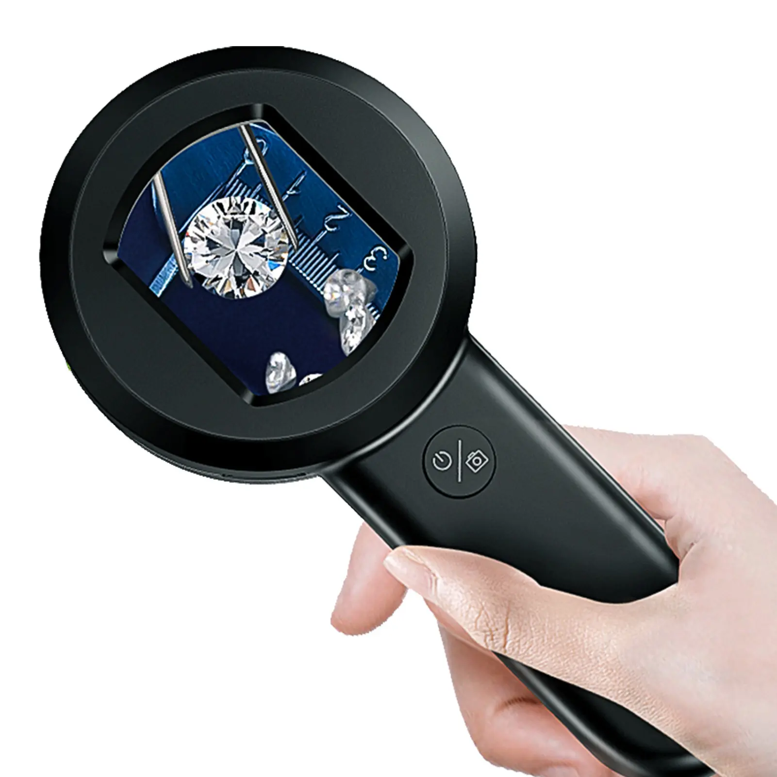 Digital Magnifier Portable Digital Magnifier Handheld Magnifying Glass with 2.0 Inch Screen 100W Pixels Digital Magnifying Glass