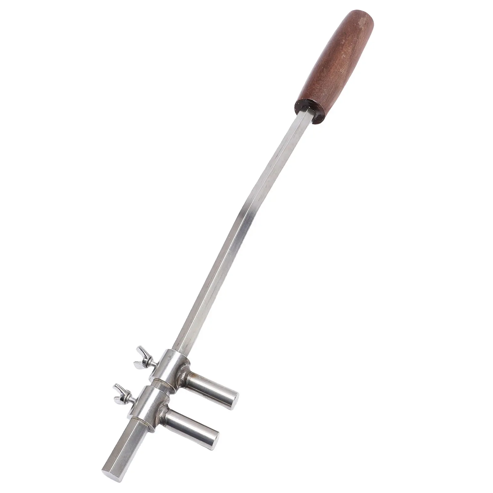 Portable Bonsai Moderator Lightweight Stainless Steel Sturdy Bonsai Branch Bending Tool Wooden Handle Rustproof for Gardening