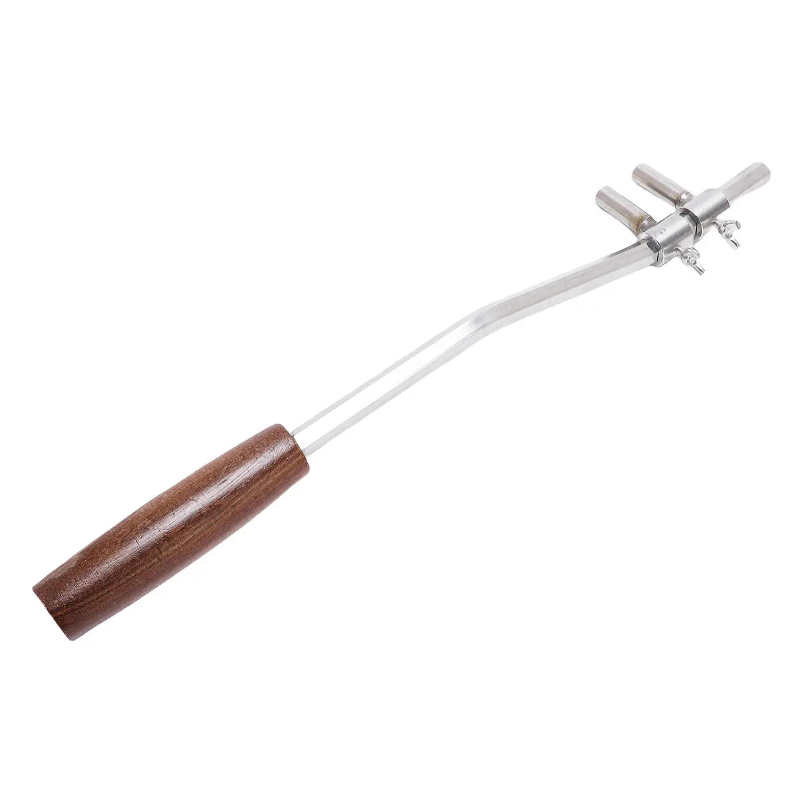 Portable Bonsai Moderator Lightweight Stainless Steel Sturdy Bonsai Branch Bending Tool Wooden Handle Rustproof for Gardening