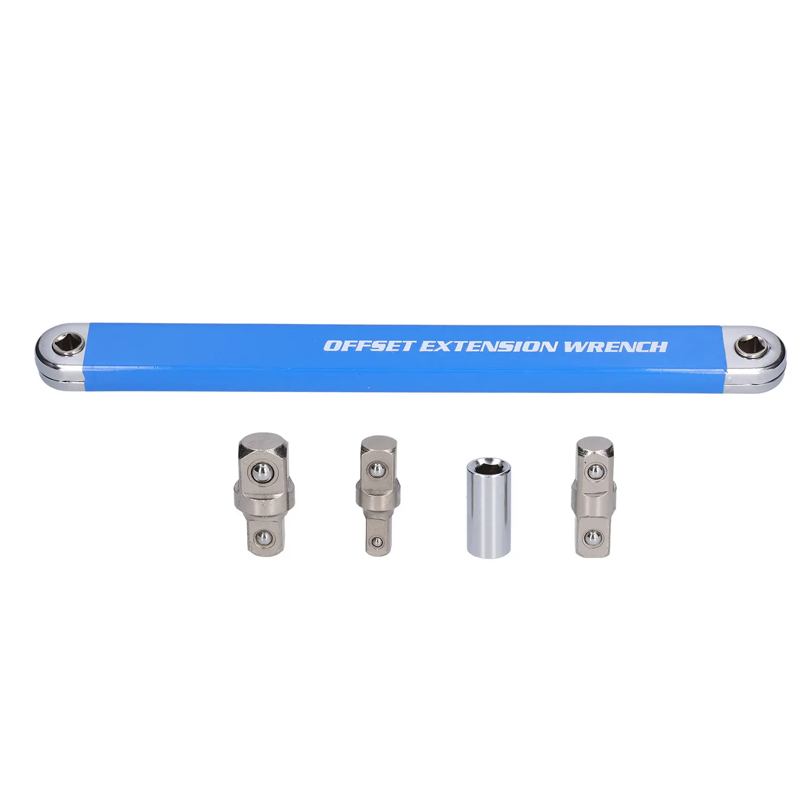 Extension Wrench Set High Carbon Steel Offset Ratchet Spanner Extender with Adapters Socket High Carbon Steel Extension Wrench