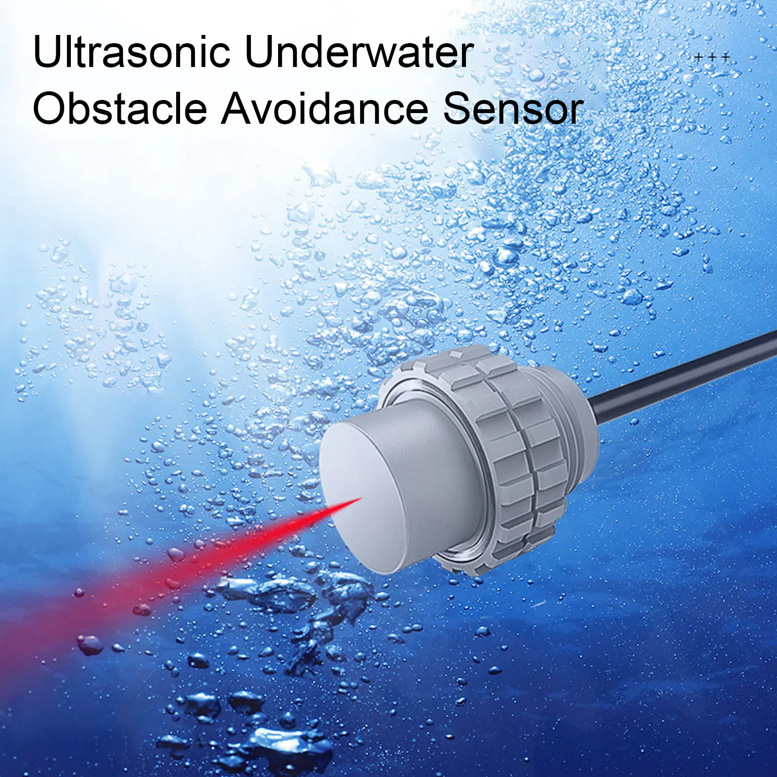 Ultrasonic Underwater Ranging Sensor Temperature Compensation ROV Ultrasonic Sensor Static  for Swimming Pool Robots