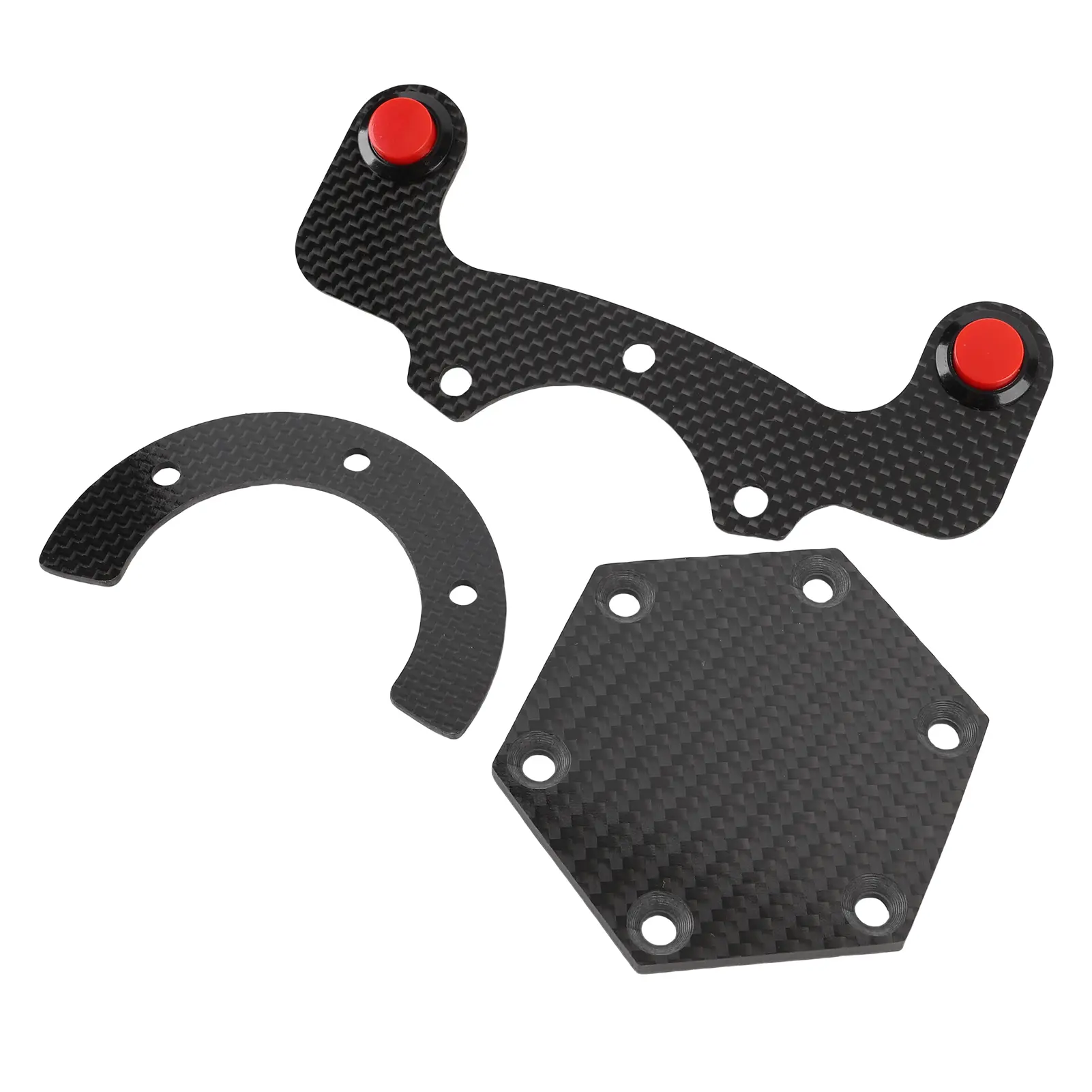 Steering Wheel Center  Kit Easy Installation 6 Hole Design Abrasion Proof Steering Wheel Horn Cover Kit for Car Maintenance