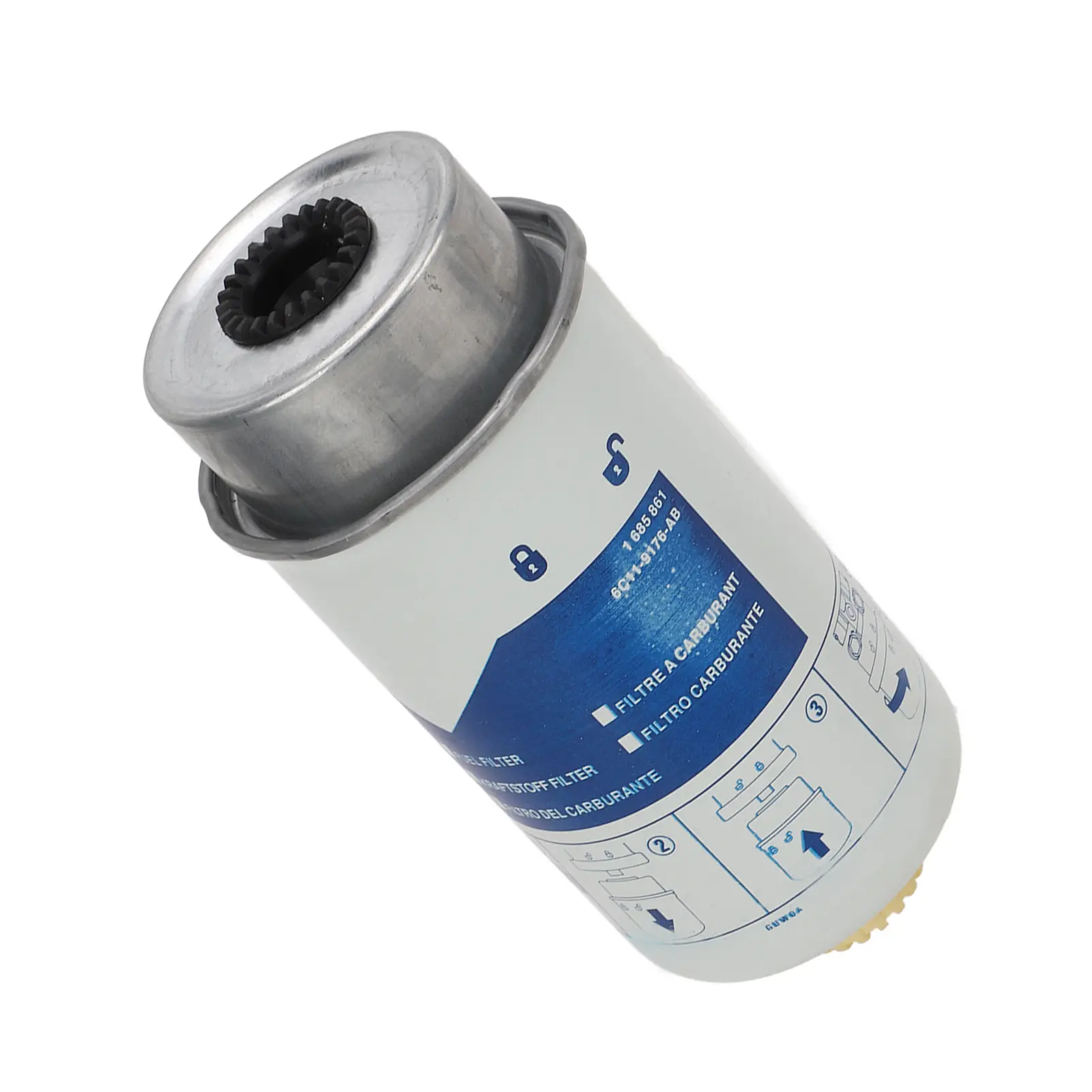 Fuel Filter  Fuel Filter Assy Assembly 1685861 Replacement for  Transit 2.2 2.4 3.2 MK7  2006‑2014 Fuel Filter