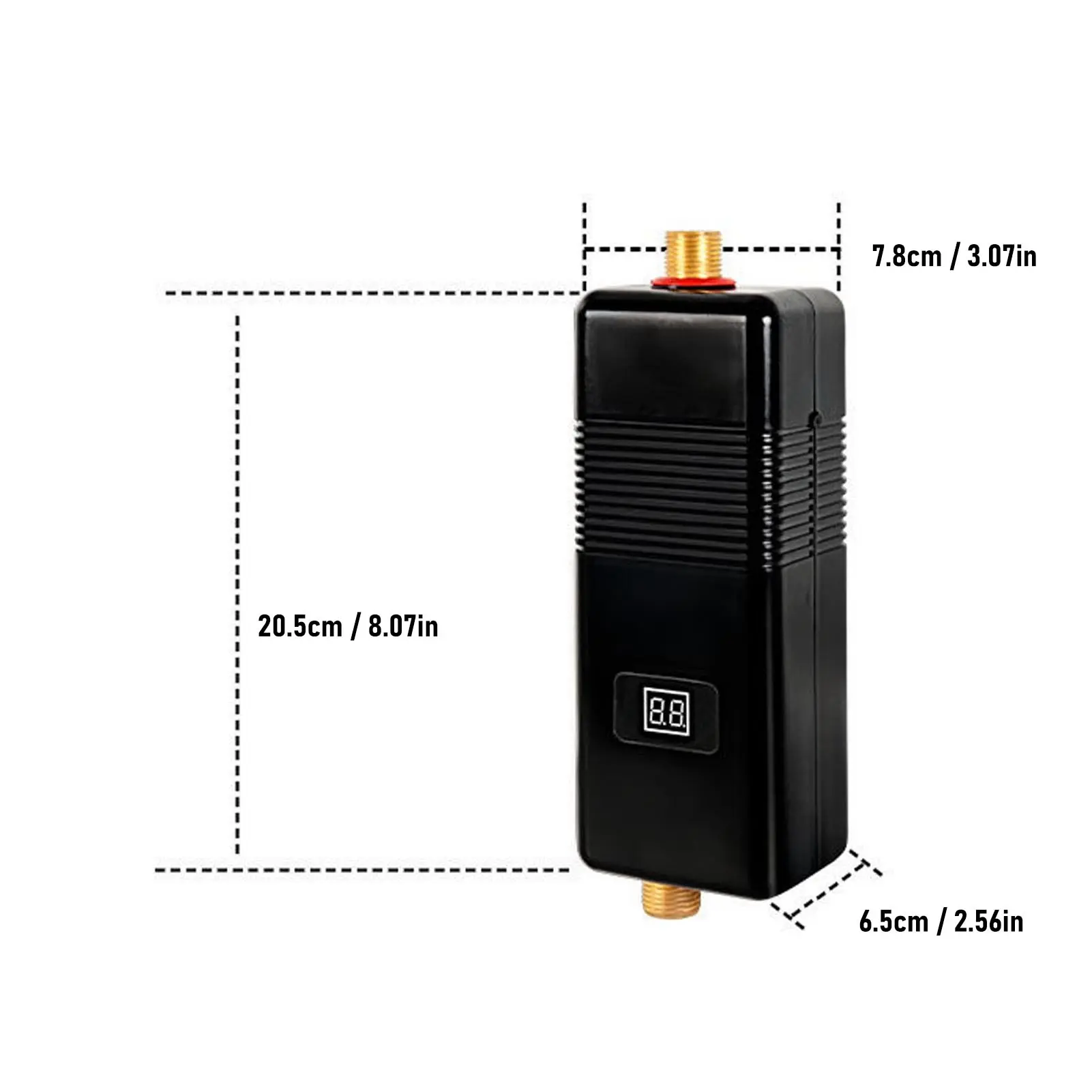 Electric Water Heater Hot Water Heater 3S Heating G1/2 Electric Water Heater for Kitchen Dorm Bathroom RV