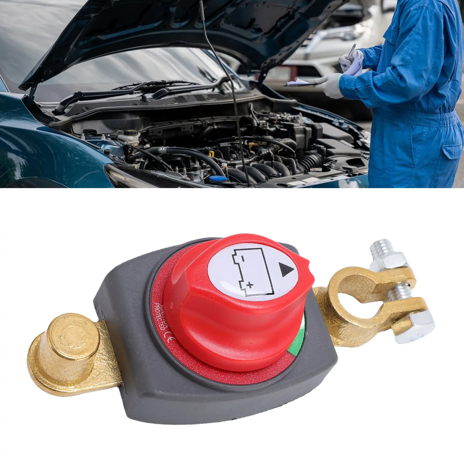 Battery Cut Off  Easy To Use Excellent Conductivity 275A Battery Disconnect  On Off 2 Position for Vehicle RV Boat