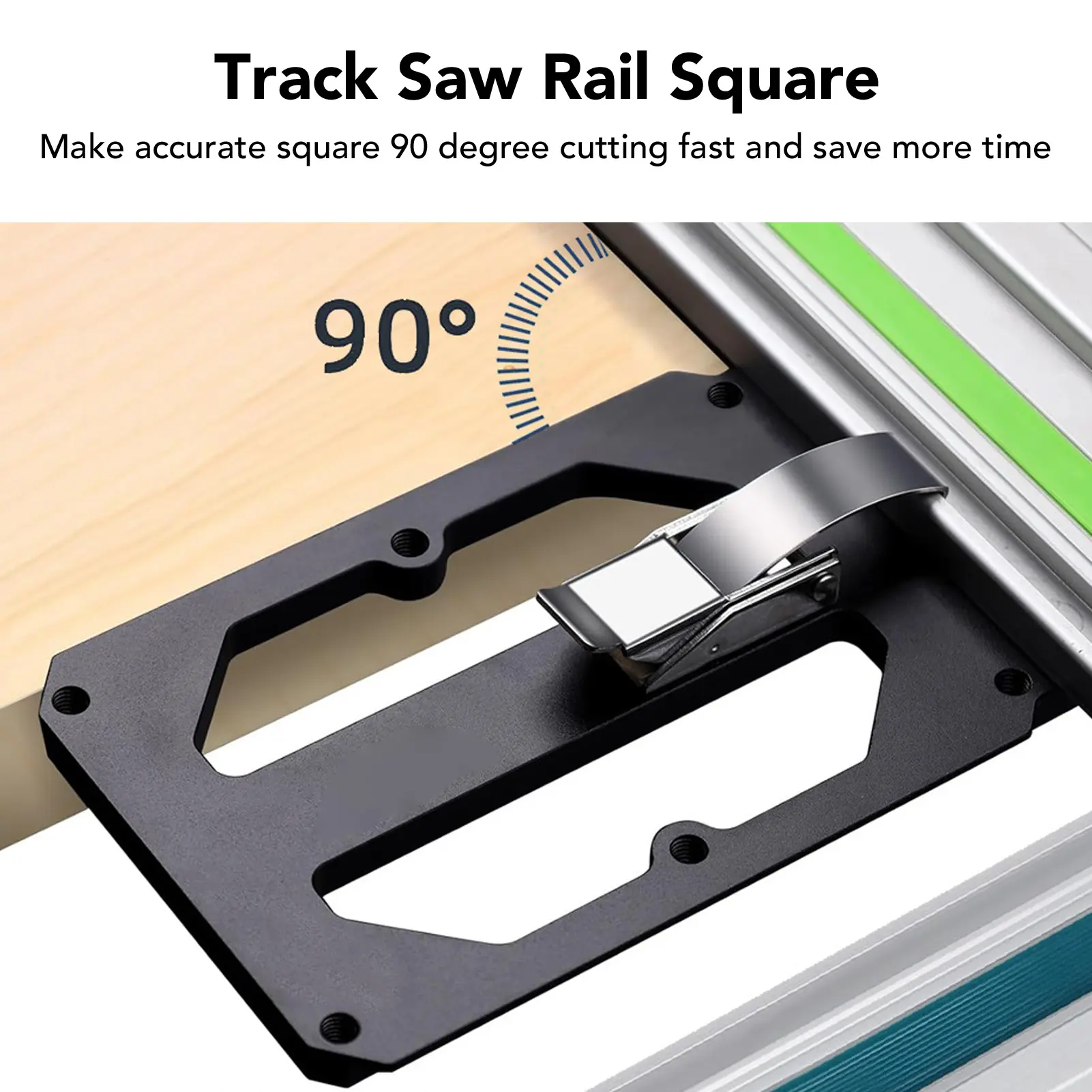 Right Angle   Track Saw  with Edged Support 90 Degree Right Angle  Rail  Tool for Fast Easy Cutting