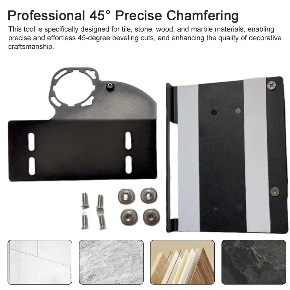 100 Type Angle Grinder Stand Tile 45° Chamfer Cutting Stand Metal Tiling 45 Degree Angle Cutting Tool Ceramic Tile Cutter Seat