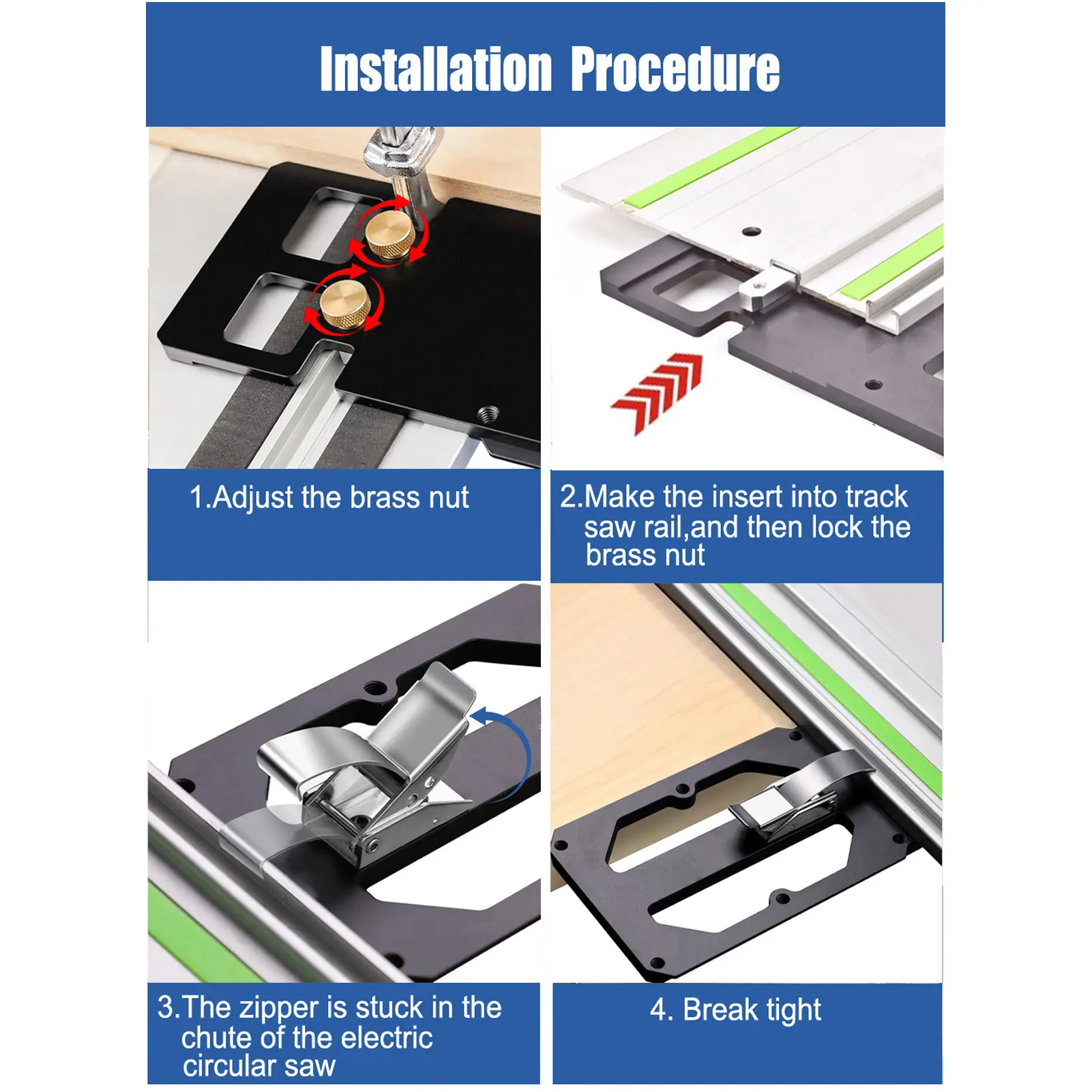 Right Angle   Track Saw  with Edged Support 90 Degree Right Angle  Rail  Tool for Fast Easy Cutting