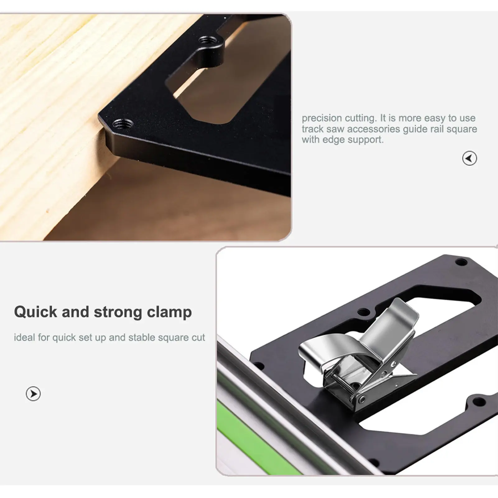 Right Angle   Track Saw  with Edged Support 90 Degree Right Angle  Rail  Tool for Fast Easy Cutting