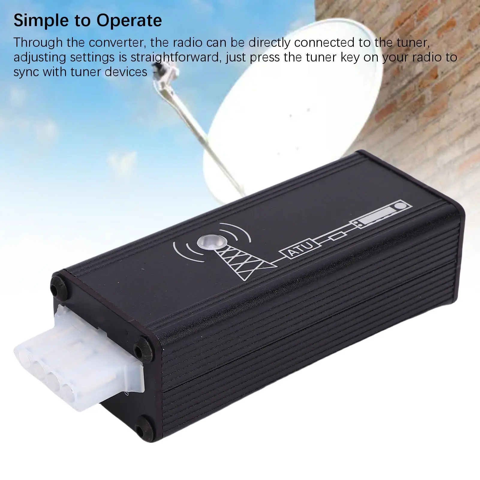 Antenna Tuner Converter Fit for DX10 FTDX101 FTDX3000 991 891 897 450D Radio to Tuner Adapter Antenna Tuner Converter and Cable