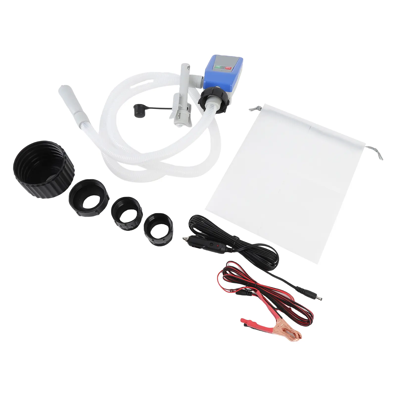 Portable Liquid Transfer Pump Flexible Hose Fast 3.2GPM  Rate Leakproof Automatic Fuel Transfer Pump for Non Potable Water