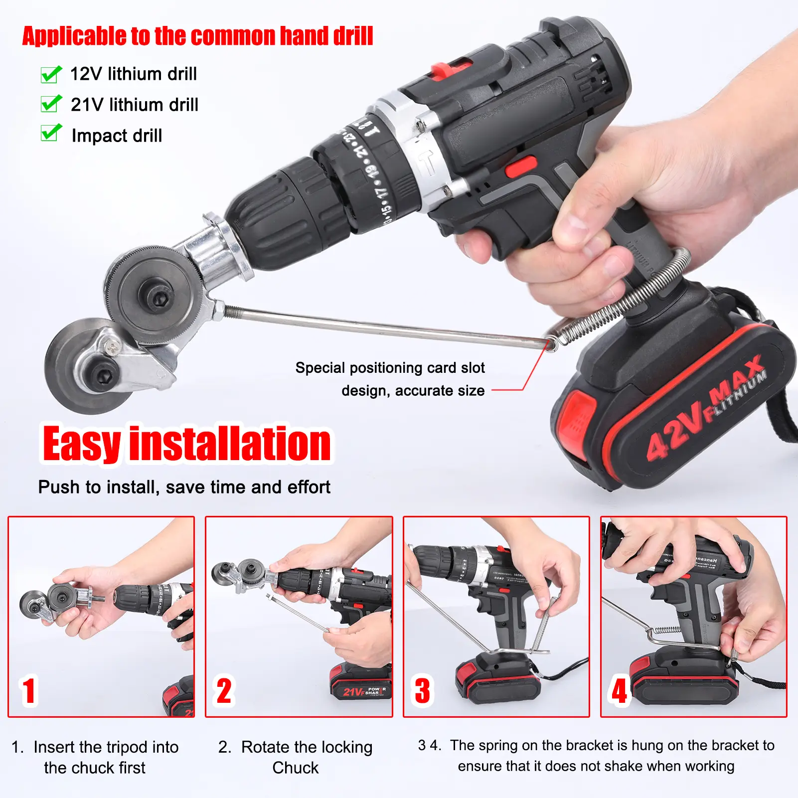 Electric Drill Refitting Plate Cutter 0.8-2mm Metal Iron Tin Plate Quick Cutting Tool Labor-Saving Impact Drill Auxiliary Cutter