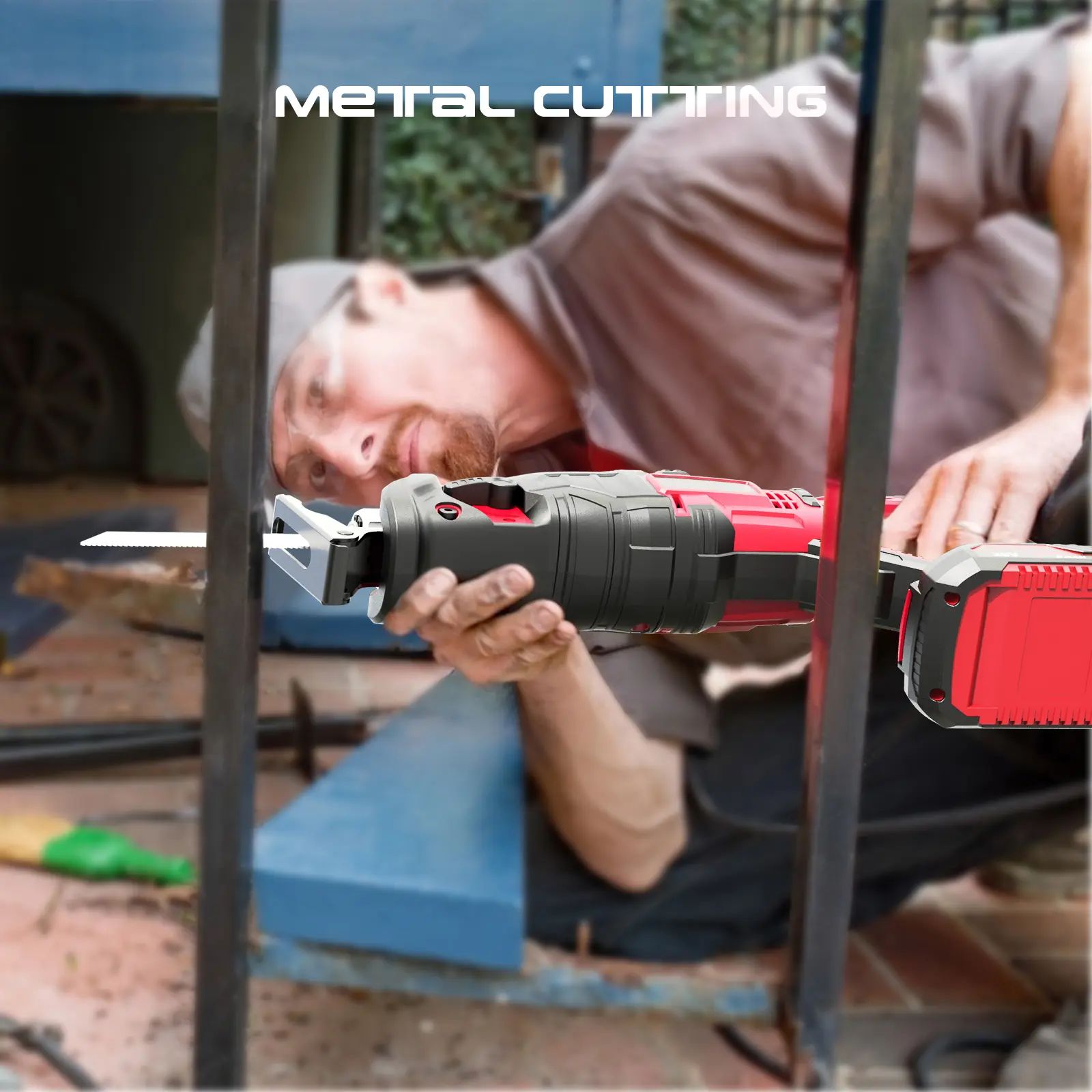 20V Cordless Reciprocating Saw Kit 2000mAh battery faster cutting speed