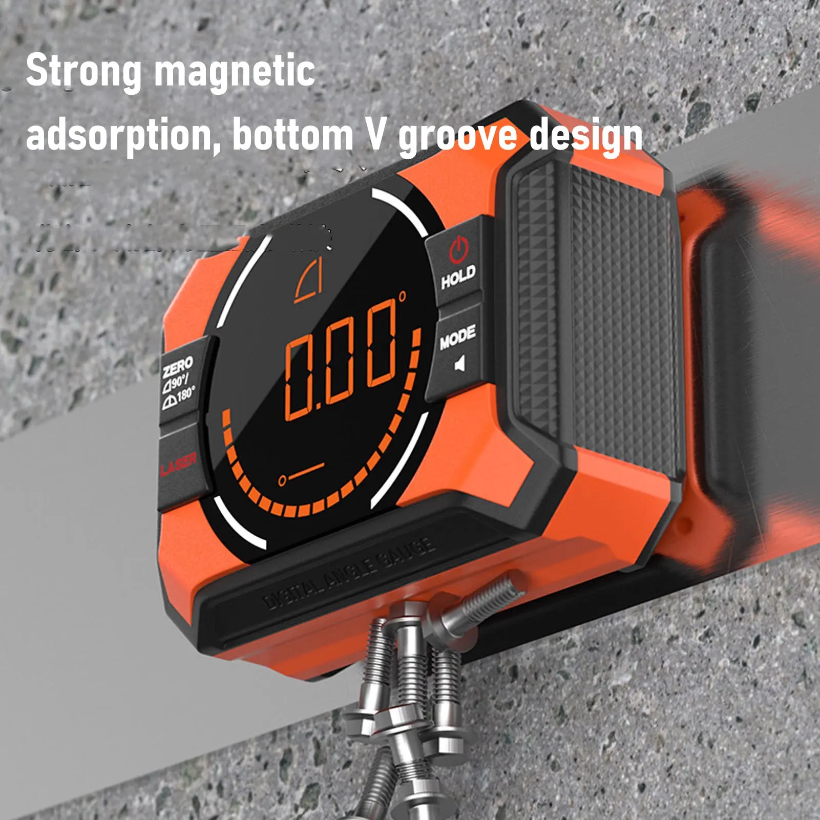 Digital Angle Meter with Magnetic 3 in 1 Finder Inclinometer Accurate Electronic Level Accessory Woodworking Tool 650mAh