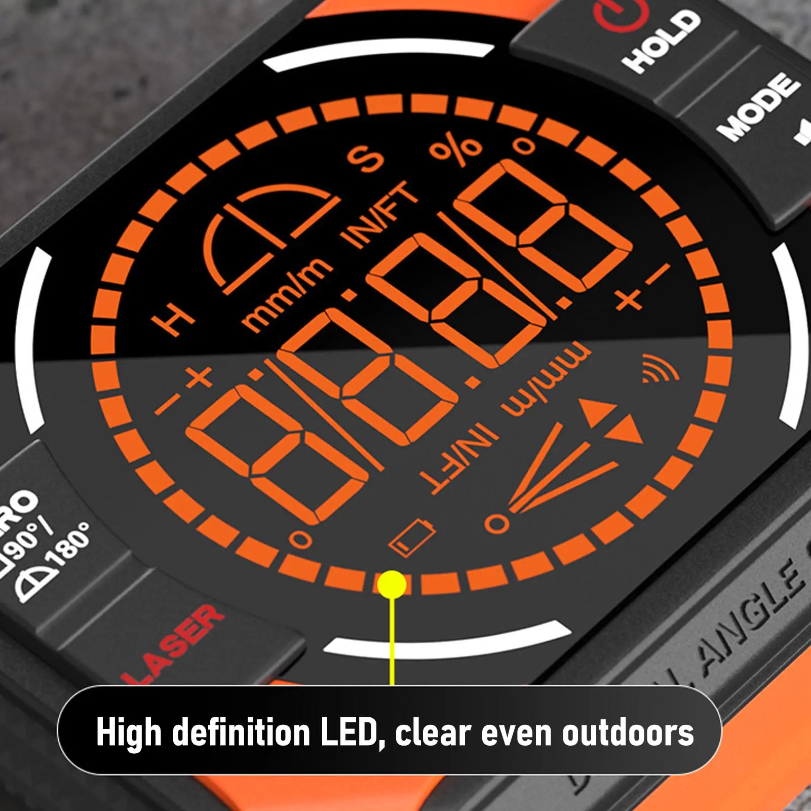 Digital Angle Meter with Magnetic 3 in 1 Finder Inclinometer Accurate Electronic Level Accessory Woodworking Tool 650mAh