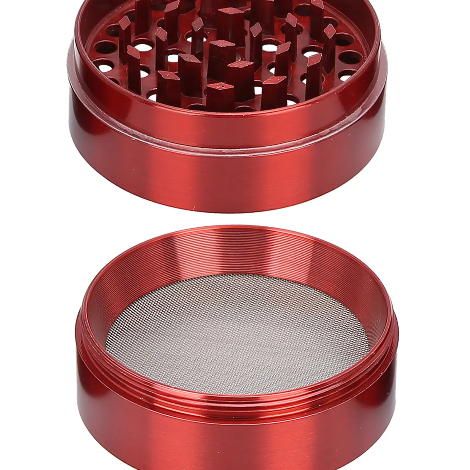 4 Layer Smoking Grinder Hand-Shaked Zinc Alloy Grinding Tool 55mm with Magnetic Cover 4-Layer Smoking Grinder