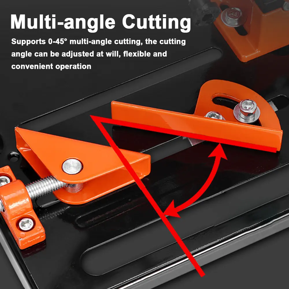 Aluminum Alloy Angle Grinder Modified Cutting Machine Bracket Stand Metal Cutting Tool Bracket Holder for 115 125mm