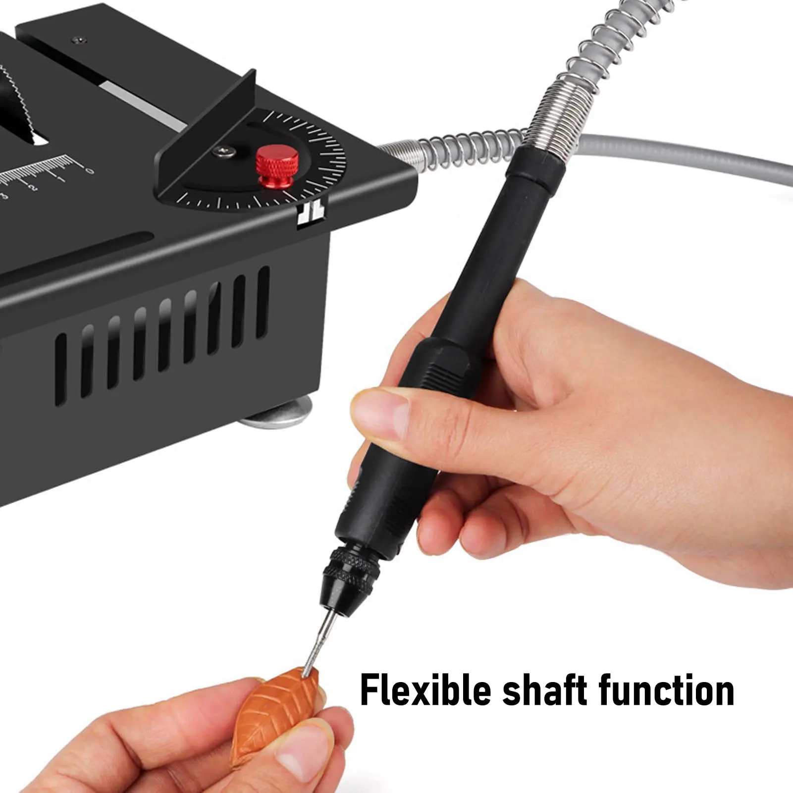 Crafts Mini Table Saw Mini Multi Functional Table Saw Portable Desktop Electric Adjustable Height Angle for Crafts Wood Cutting