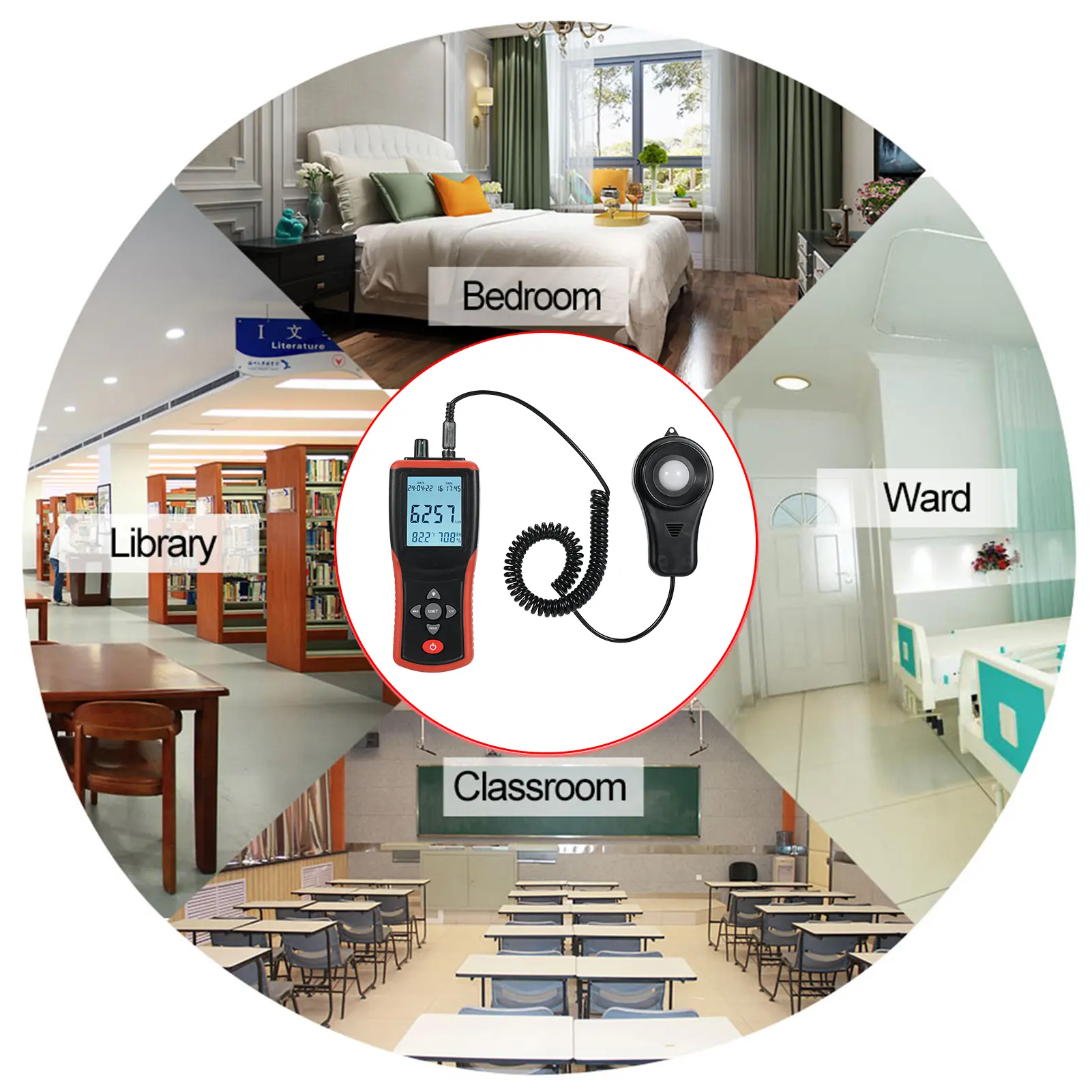 TL-603 Digital Professional 400000 Lux Meter Handheld Light Meter High Accuracy Lux/FC Measure Luxmeter Illuminometer Photomete